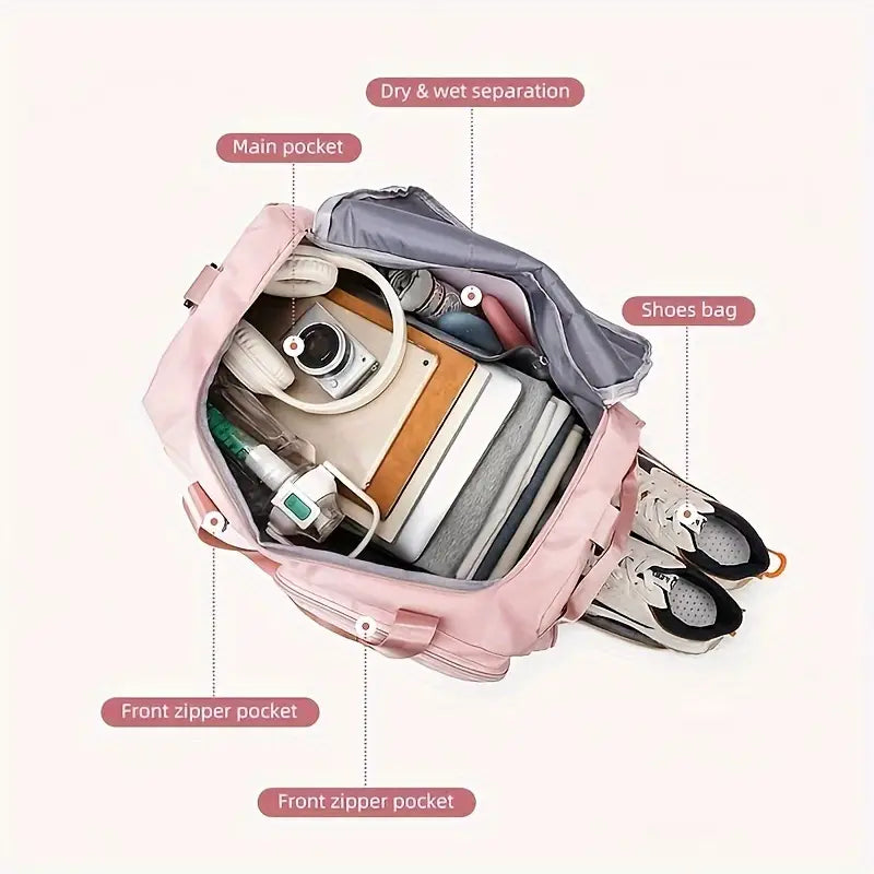 The Gym Duffle Bag Multi Compartments Pockets Perfect for Your Workouts Travel Trips and Outings
