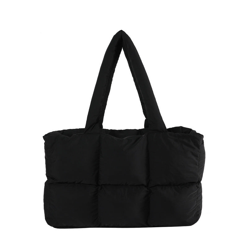 Trendy Puffer Bag Soft and Quilted Everyday Tote