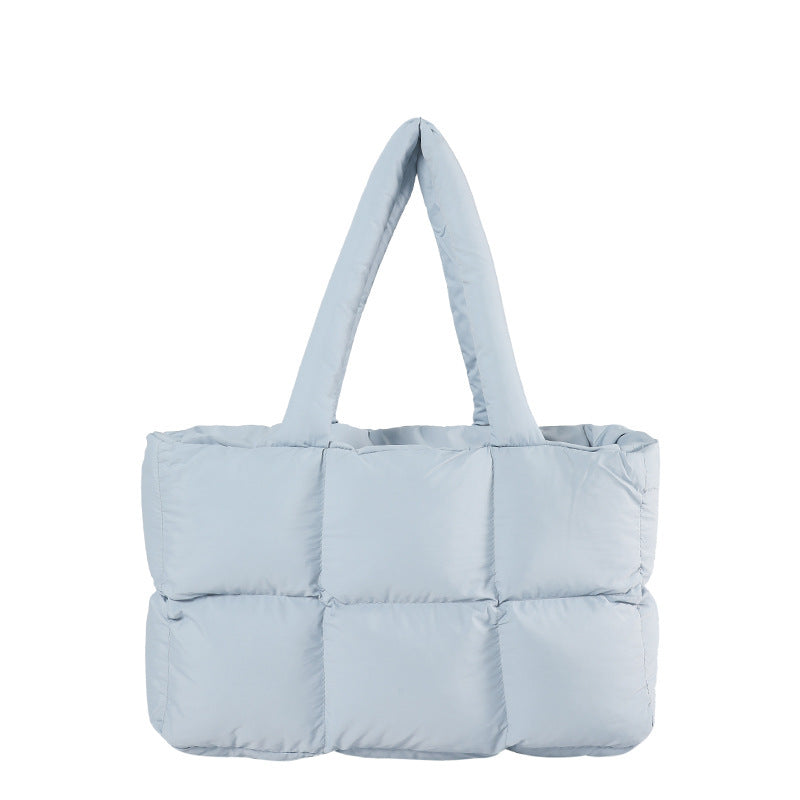 Trendy Puffer Bag Soft and Quilted Everyday Tote